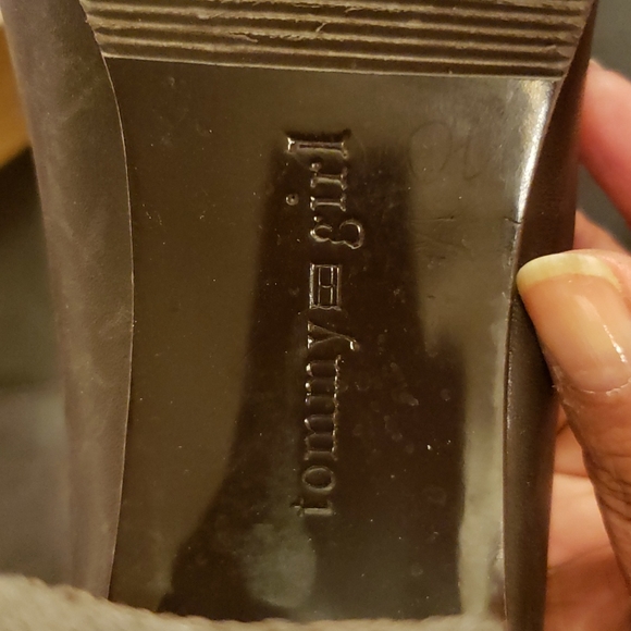 Brown leather Tommy Girl pumps - Picture 4 of 6